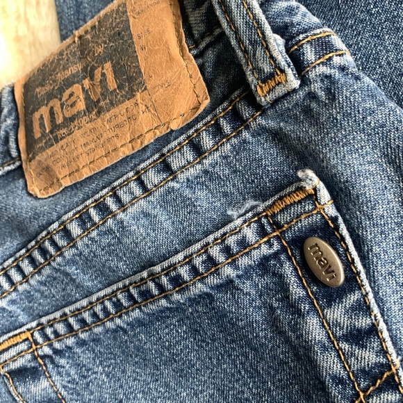 Vintage Y2K Mavi mid rise flare button fly denim jeans 27 - Picture 7 of 10